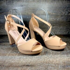 WOMEN'S CRISS-CROSS HEEL(ASIA-75)